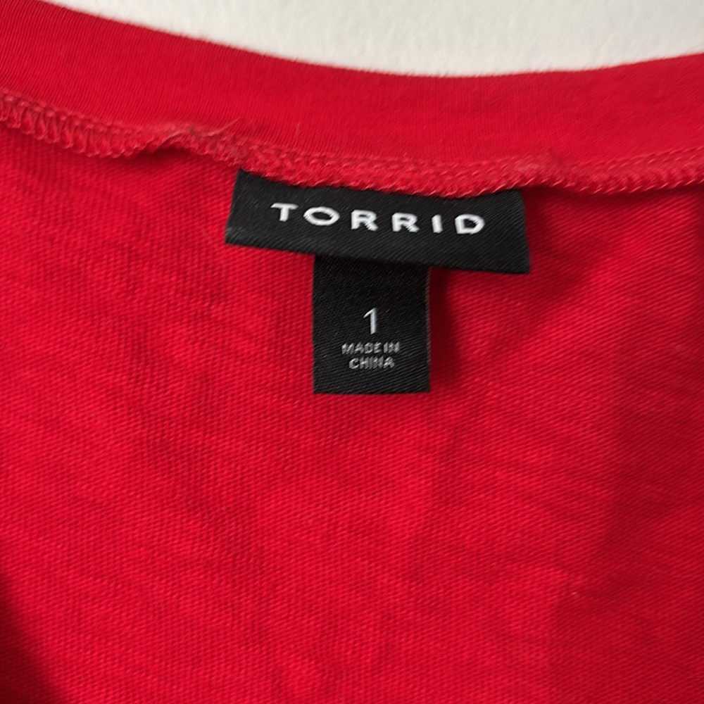 Torrid Midi Cotton Side Slub Slit Dress - Picture 4 of 7
